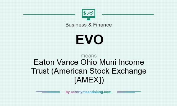 What does EVO mean? It stands for Eaton Vance Ohio Muni Income Trust (American Stock Exchange [AMEX])