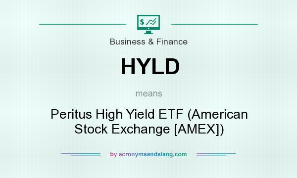 What does HYLD mean? It stands for Peritus High Yield ETF (American Stock Exchange [AMEX])