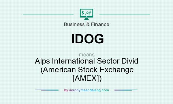 What does IDOG mean? It stands for Alps International Sector Divid (American Stock Exchange [AMEX])