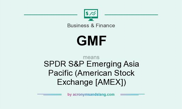 What does GMF mean? It stands for SPDR S&P Emerging Asia Pacific (American Stock Exchange [AMEX])