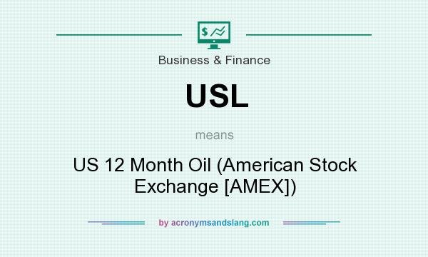 What does USL mean? It stands for US 12 Month Oil (American Stock Exchange [AMEX])