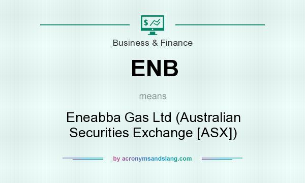What does ENB mean? It stands for Eneabba Gas Ltd (Australian Securities Exchange [ASX])