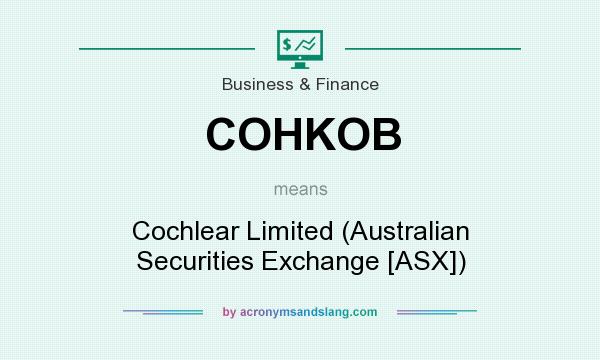 What does COHKOB mean? It stands for Cochlear Limited (Australian Securities Exchange [ASX])