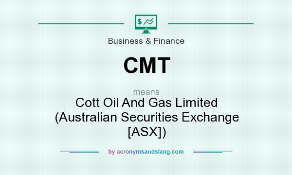 What does CMT mean? It stands for Cott Oil And Gas Limited (Australian Securities Exchange [ASX])