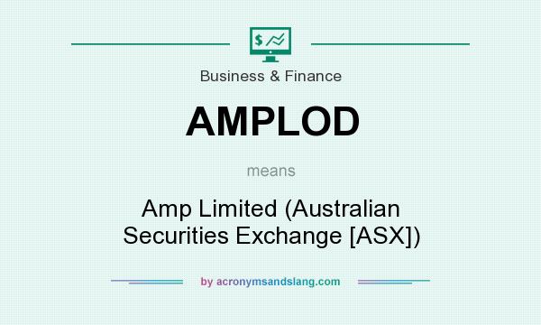 What does AMPLOD mean? It stands for Amp Limited (Australian Securities Exchange [ASX])