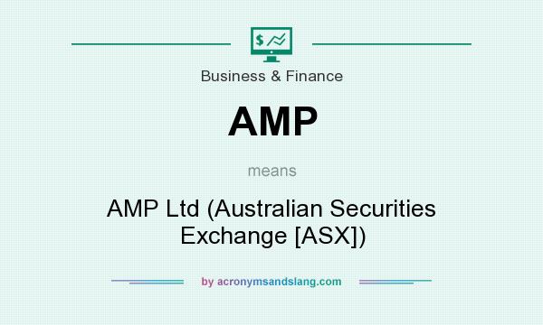 What does AMP mean? It stands for AMP Ltd (Australian Securities Exchange [ASX])