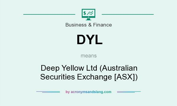 What does DYL mean? It stands for Deep Yellow Ltd (Australian Securities Exchange [ASX])