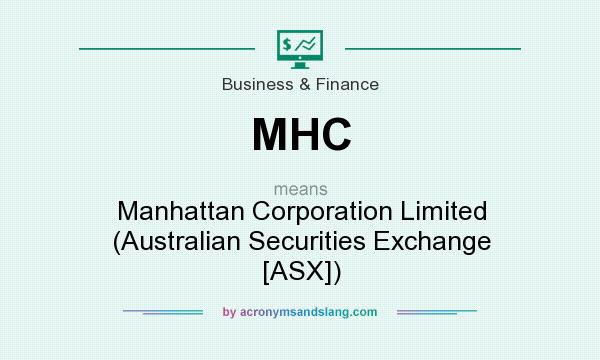 What does MHC mean? It stands for Manhattan Corporation Limited (Australian Securities Exchange [ASX])