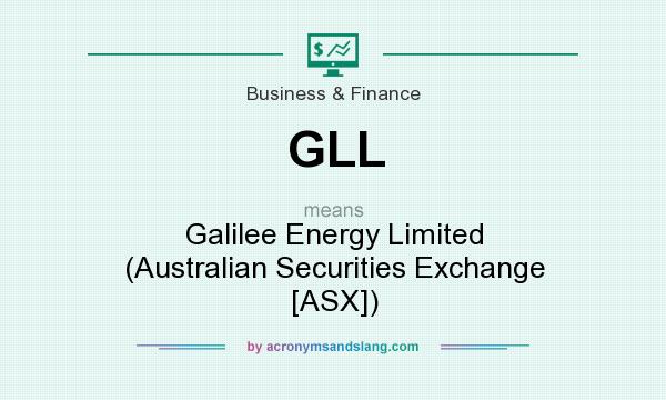 What does GLL mean? It stands for Galilee Energy Limited (Australian Securities Exchange [ASX])