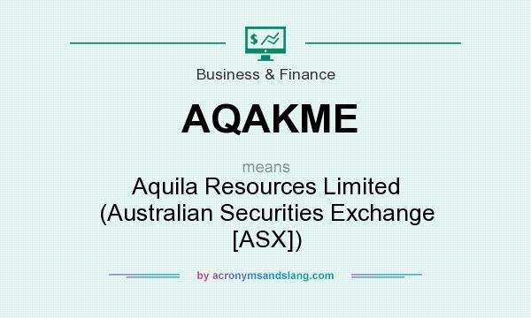 What does AQAKME mean? It stands for Aquila Resources Limited (Australian Securities Exchange [ASX])