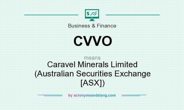 What does CVVO mean? It stands for Caravel Minerals Limited (Australian Securities Exchange [ASX])