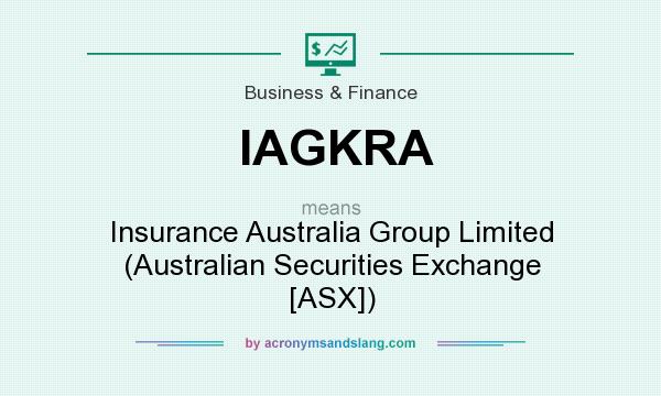 What does IAGKRA mean? It stands for Insurance Australia Group Limited (Australian Securities Exchange [ASX])