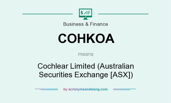 What does COHKOA mean? It stands for Cochlear Limited (Australian Securities Exchange [ASX])