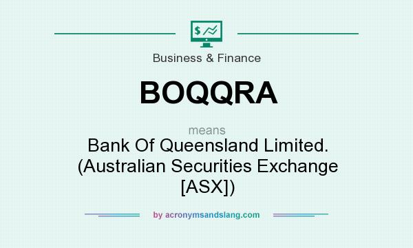 What does BOQQRA mean? It stands for Bank Of Queensland Limited. (Australian Securities Exchange [ASX])