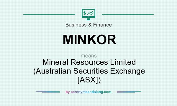 What does MINKOR mean? It stands for Mineral Resources Limited (Australian Securities Exchange [ASX])