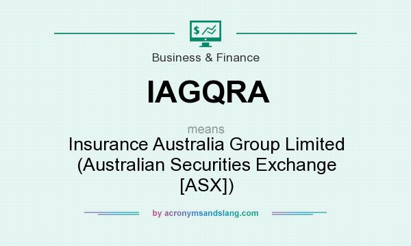 What does IAGQRA mean? It stands for Insurance Australia Group Limited (Australian Securities Exchange [ASX])