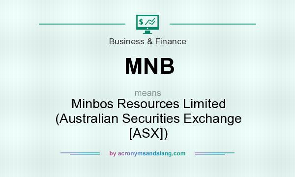 What does MNB mean? It stands for Minbos Resources Limited (Australian Securities Exchange [ASX])