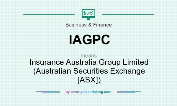 What does IAGPC mean? It stands for Insurance Australia Group Limited (Australian Securities Exchange [ASX])