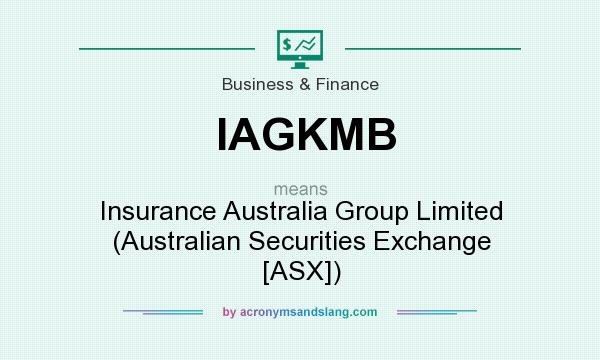 What does IAGKMB mean? It stands for Insurance Australia Group Limited (Australian Securities Exchange [ASX])
