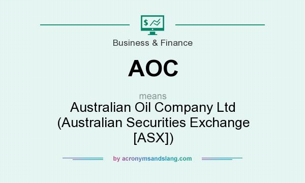 What does AOC mean? It stands for Australian Oil Company Ltd (Australian Securities Exchange [ASX])