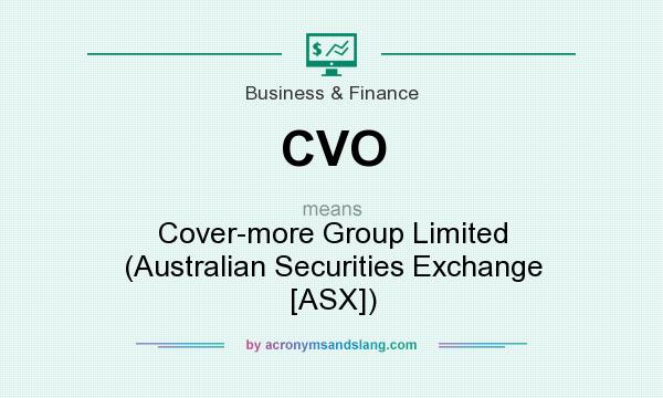 What does CVO mean? It stands for Cover-more Group Limited (Australian Securities Exchange [ASX])