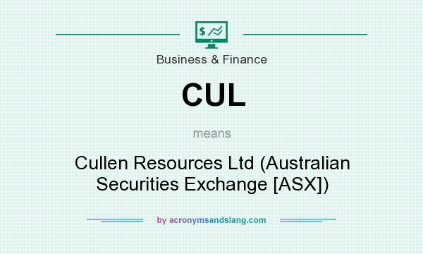 What does CUL mean? It stands for Cullen Resources Ltd (Australian Securities Exchange [ASX])