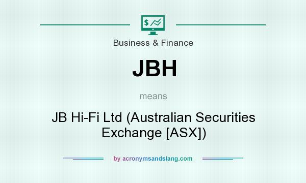 What does JBH mean? It stands for JB Hi-Fi Ltd (Australian Securities Exchange [ASX])