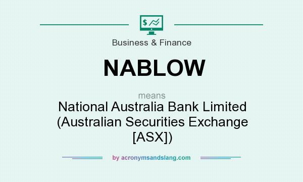 What does NABLOW mean? It stands for National Australia Bank Limited (Australian Securities Exchange [ASX])