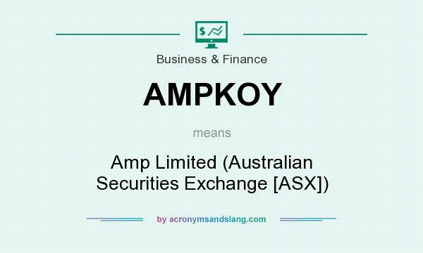 What does AMPKOY mean? It stands for Amp Limited (Australian Securities Exchange [ASX])