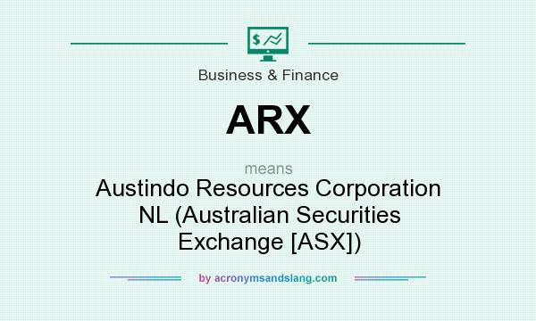 What does ARX mean? It stands for Austindo Resources Corporation NL (Australian Securities Exchange [ASX])