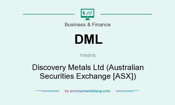 What does DML mean? It stands for Discovery Metals Ltd (Australian Securities Exchange [ASX])