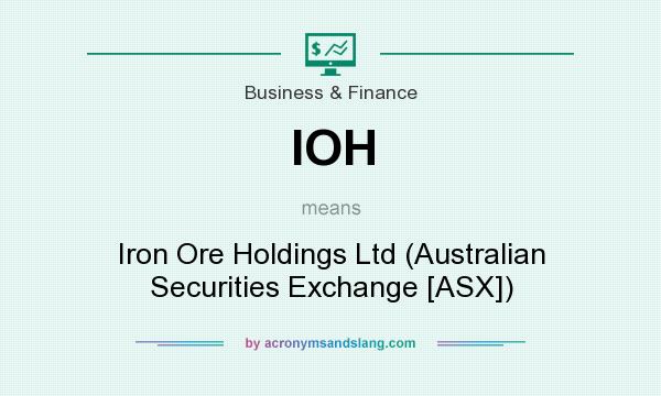What does IOH mean? It stands for Iron Ore Holdings Ltd (Australian Securities Exchange [ASX])