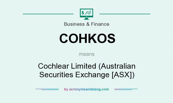 What does COHKOS mean? It stands for Cochlear Limited (Australian Securities Exchange [ASX])