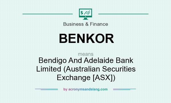What does BENKOR mean? It stands for Bendigo And Adelaide Bank Limited (Australian Securities Exchange [ASX])