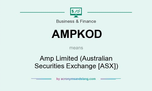 What does AMPKOD mean? It stands for Amp Limited (Australian Securities Exchange [ASX])