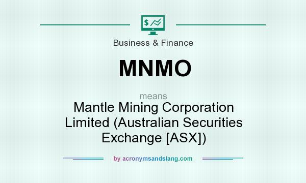 What does MNMO mean? It stands for Mantle Mining Corporation Limited (Australian Securities Exchange [ASX])