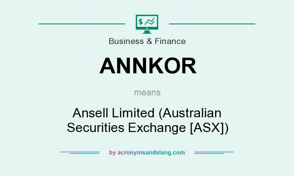 What does ANNKOR mean? It stands for Ansell Limited (Australian Securities Exchange [ASX])