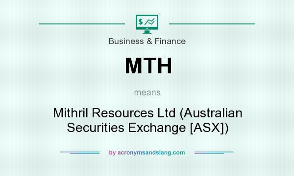 What does MTH mean? It stands for Mithril Resources Ltd (Australian Securities Exchange [ASX])