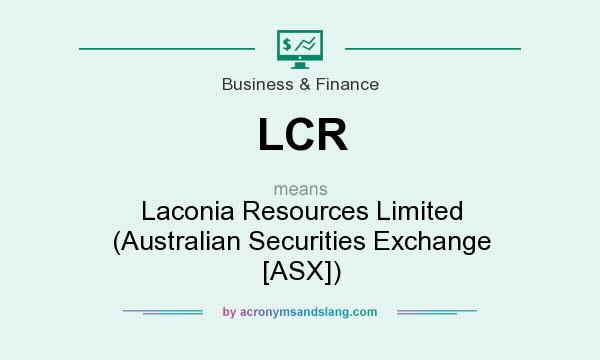 What does LCR mean? It stands for Laconia Resources Limited (Australian Securities Exchange [ASX])
