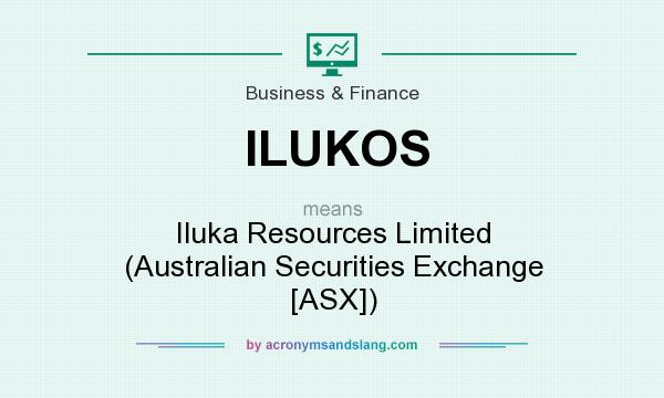 What does ILUKOS mean? It stands for Iluka Resources Limited (Australian Securities Exchange [ASX])