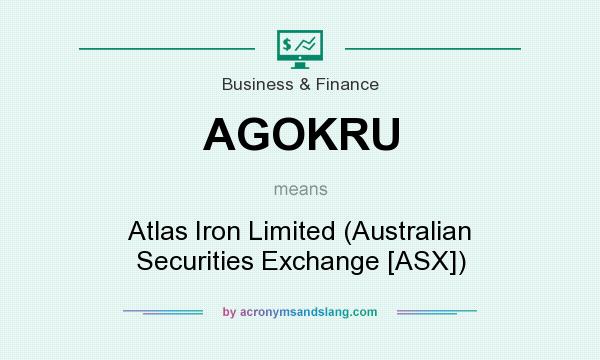 What does AGOKRU mean? It stands for Atlas Iron Limited (Australian Securities Exchange [ASX])