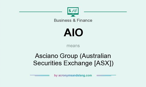 What does AIO mean? It stands for Asciano Group (Australian Securities Exchange [ASX])