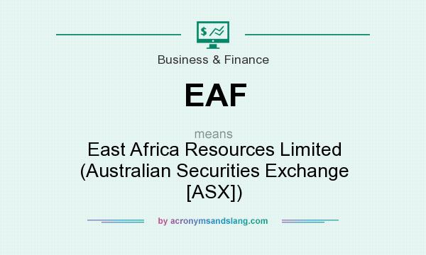 What does EAF mean? It stands for East Africa Resources Limited (Australian Securities Exchange [ASX])