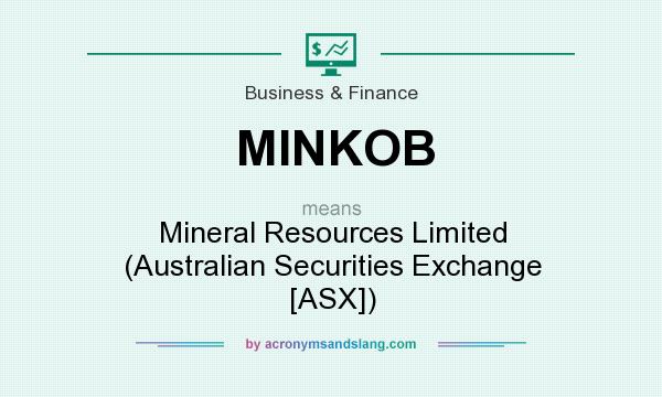 What does MINKOB mean? It stands for Mineral Resources Limited (Australian Securities Exchange [ASX])