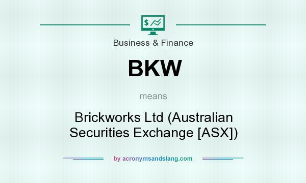 What does BKW mean? It stands for Brickworks Ltd (Australian Securities Exchange [ASX])