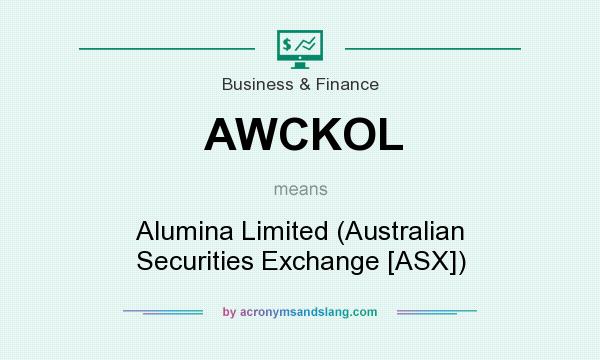 What does AWCKOL mean? It stands for Alumina Limited (Australian Securities Exchange [ASX])