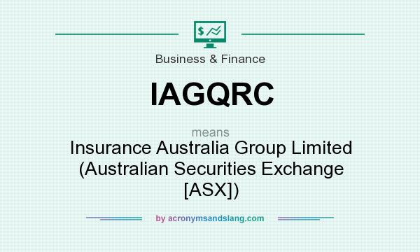 What does IAGQRC mean? It stands for Insurance Australia Group Limited (Australian Securities Exchange [ASX])
