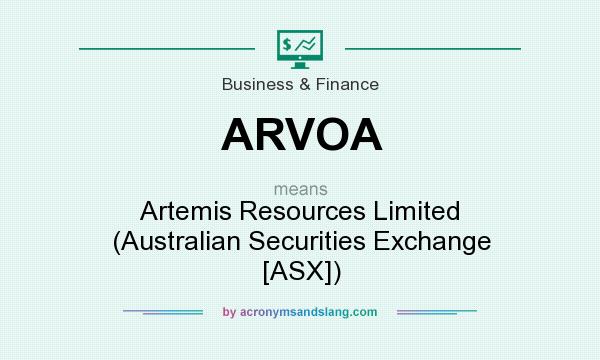What does ARVOA mean? It stands for Artemis Resources Limited (Australian Securities Exchange [ASX])