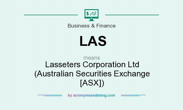 What does LAS mean? It stands for Lasseters Corporation Ltd (Australian Securities Exchange [ASX])