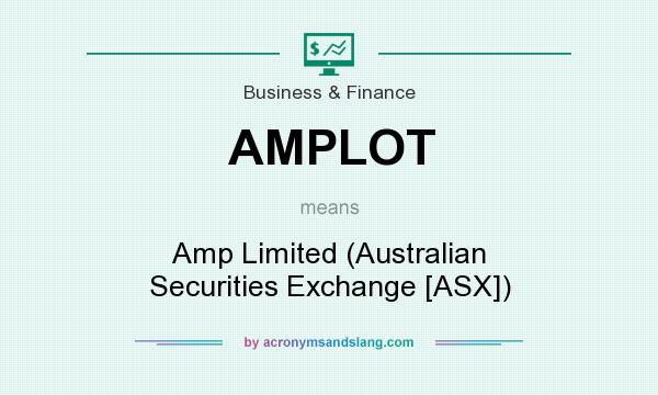 What does AMPLOT mean? It stands for Amp Limited (Australian Securities Exchange [ASX])
